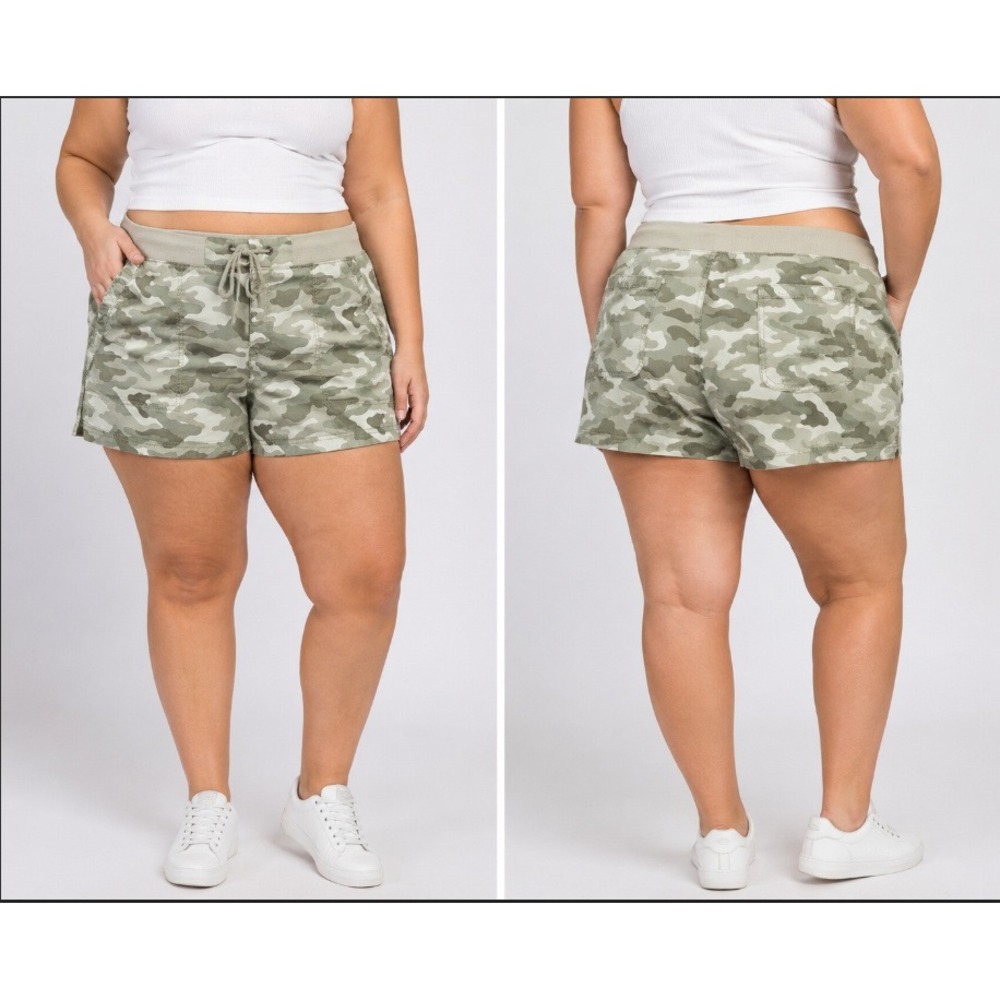 Camo Utility Gorpcore‎ Cargo Shorts Green Size 18 A.N.A